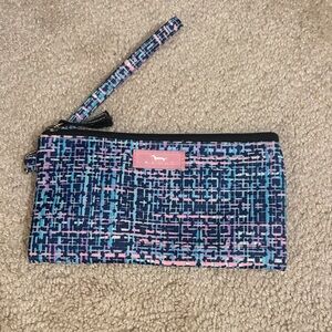 Scout Blue and Pink Patterned Wristlet